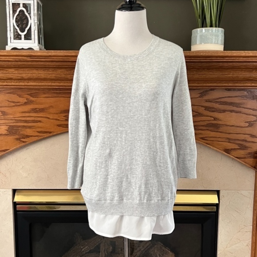 Calvin Klein Sweater with Blouse Trim Top Sz.‎ S